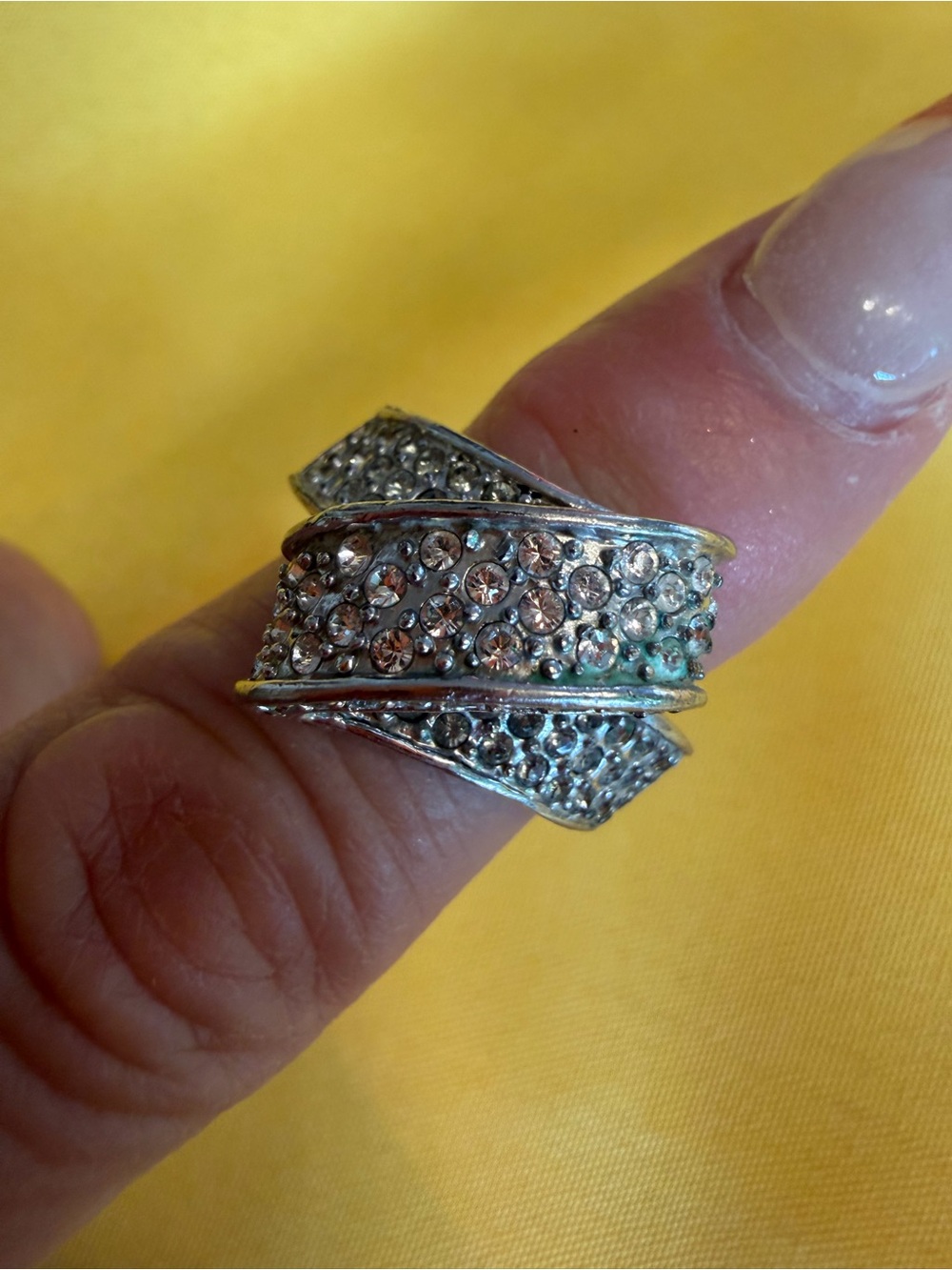 Park Lane Hostess Exclusive Crystal Statement Ring Size 8